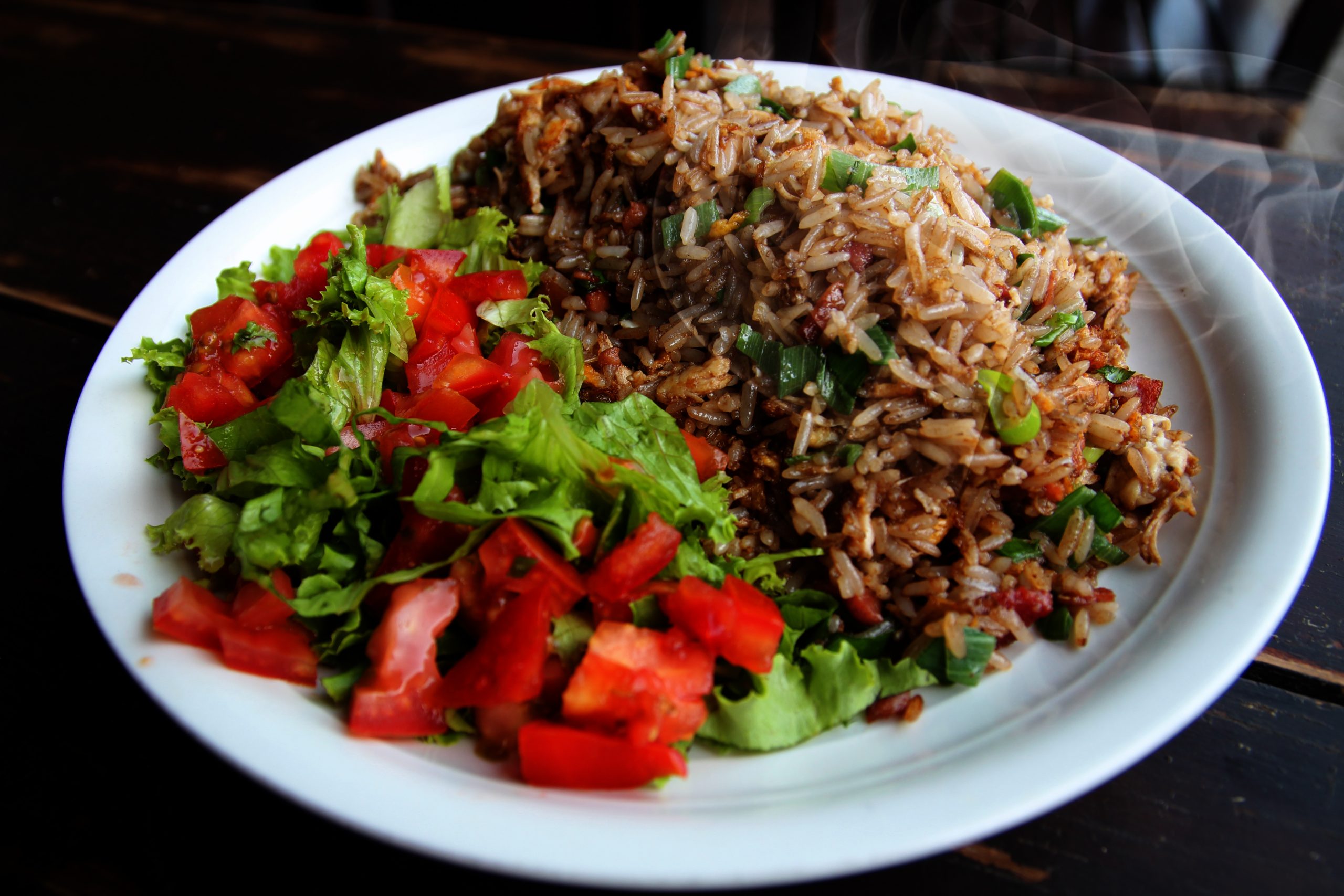 Arroz cantonés o  con pollo. Entero 4000, medio 2500