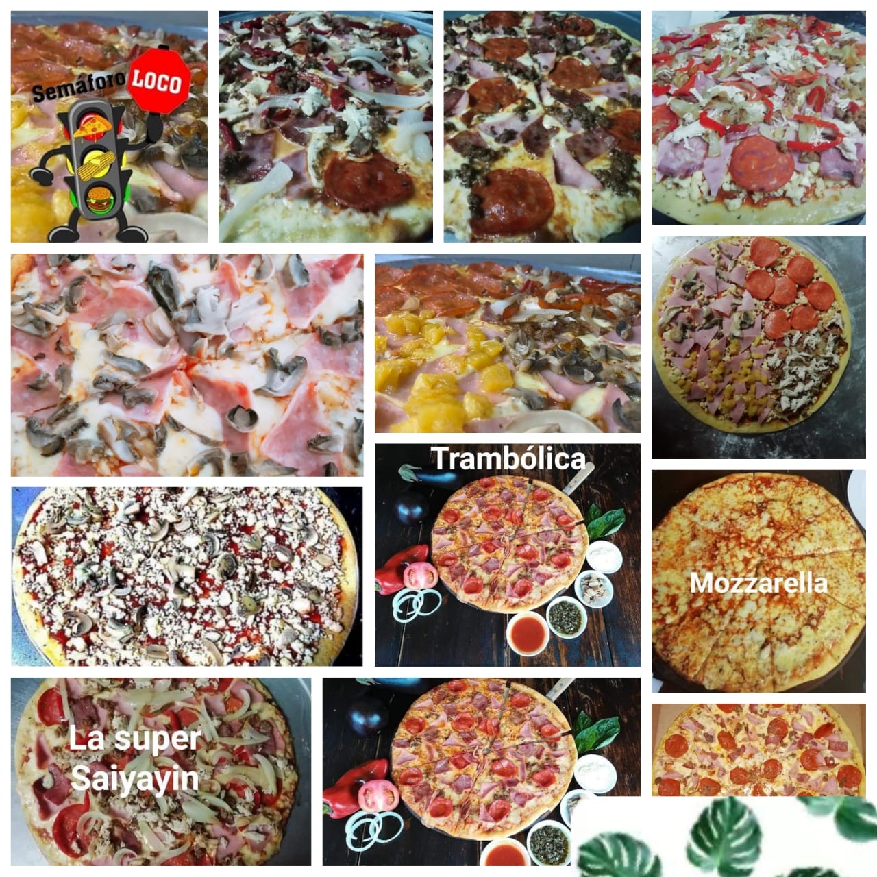 Variedad de pizzas