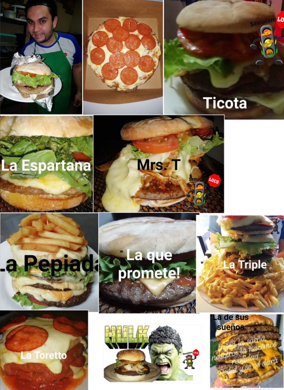 Variedad de hamburguesas