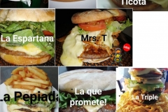 Variedad de hamburguesas
