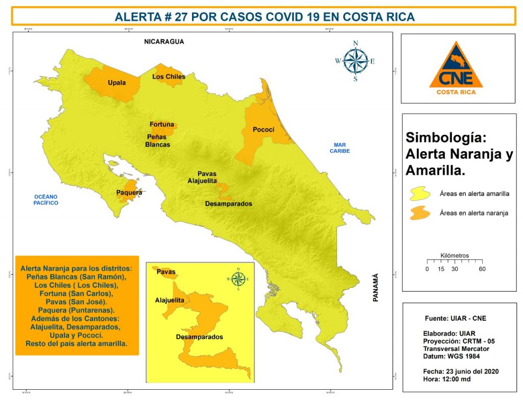 Pavas es el tercer distrito del Gran Área Metropolitana que se declara en alerta naranja.