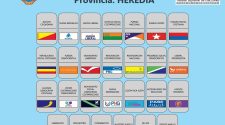 Esta será la papeleta para votar por las diputaciones en la provincia de Heredia.