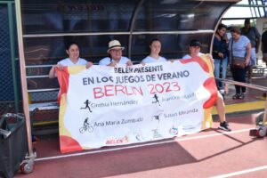 Cinthya Hernández, Francini Villalobos , Ana María Zumbado y Susan Miranda viajarán a Alemania en el 2023. Fotografía del Comité Cantonal de Deportes y Recreación de Belén.