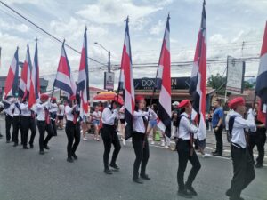 El desfile para conmemoró el 202 aniversario de vida independiente de Costa Rica.