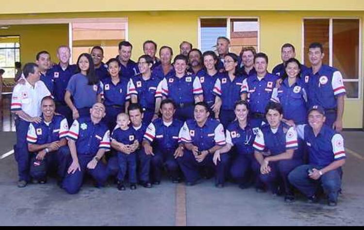 Cuerpo de Socorristas en el Comité de la Cruz Roja de Belén, en 2003.