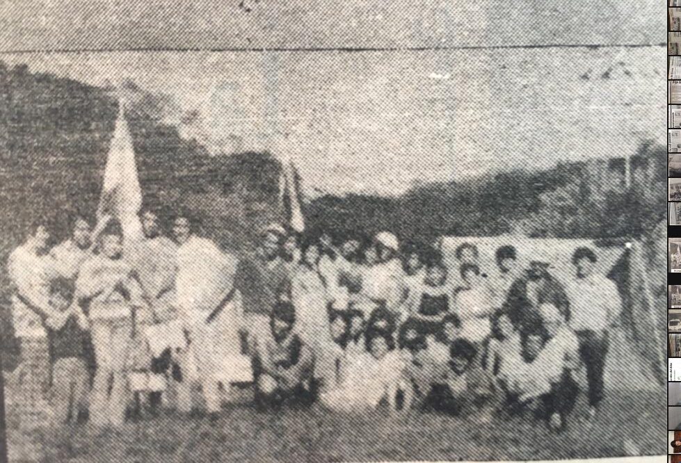 Primer campamento de socorristas de Belén en Los Playones del río Virilla.