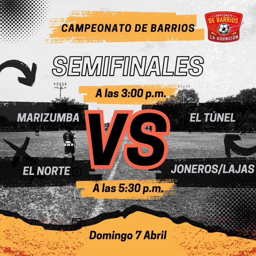Esta es la programación de las semifinales del Campeonato de Barrios. Foto cortesía de ADILA.