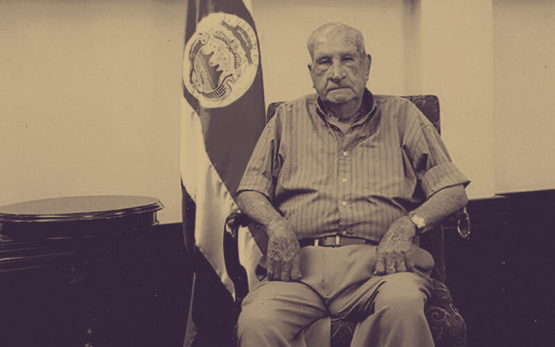 José “Chepe” Guzmán Zumbado durante una visita a la Asamblea Legislativa.