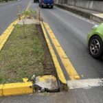 Refugio peatonal en La Asunción fue dañado durante el fin de semana