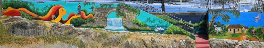 Vista de uno de los murales. Foto: Daniel Alvarado Luna.