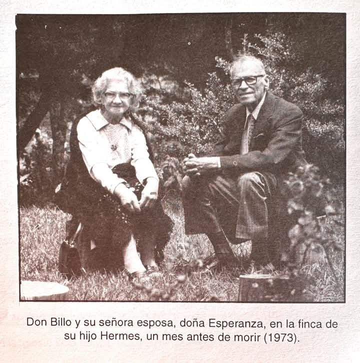 Billo Sánchez y Esperanza Borbón en la finca de su hijo Hermes un mes antes de la muerte de Billo. Foto: Patricia Sánchez.
