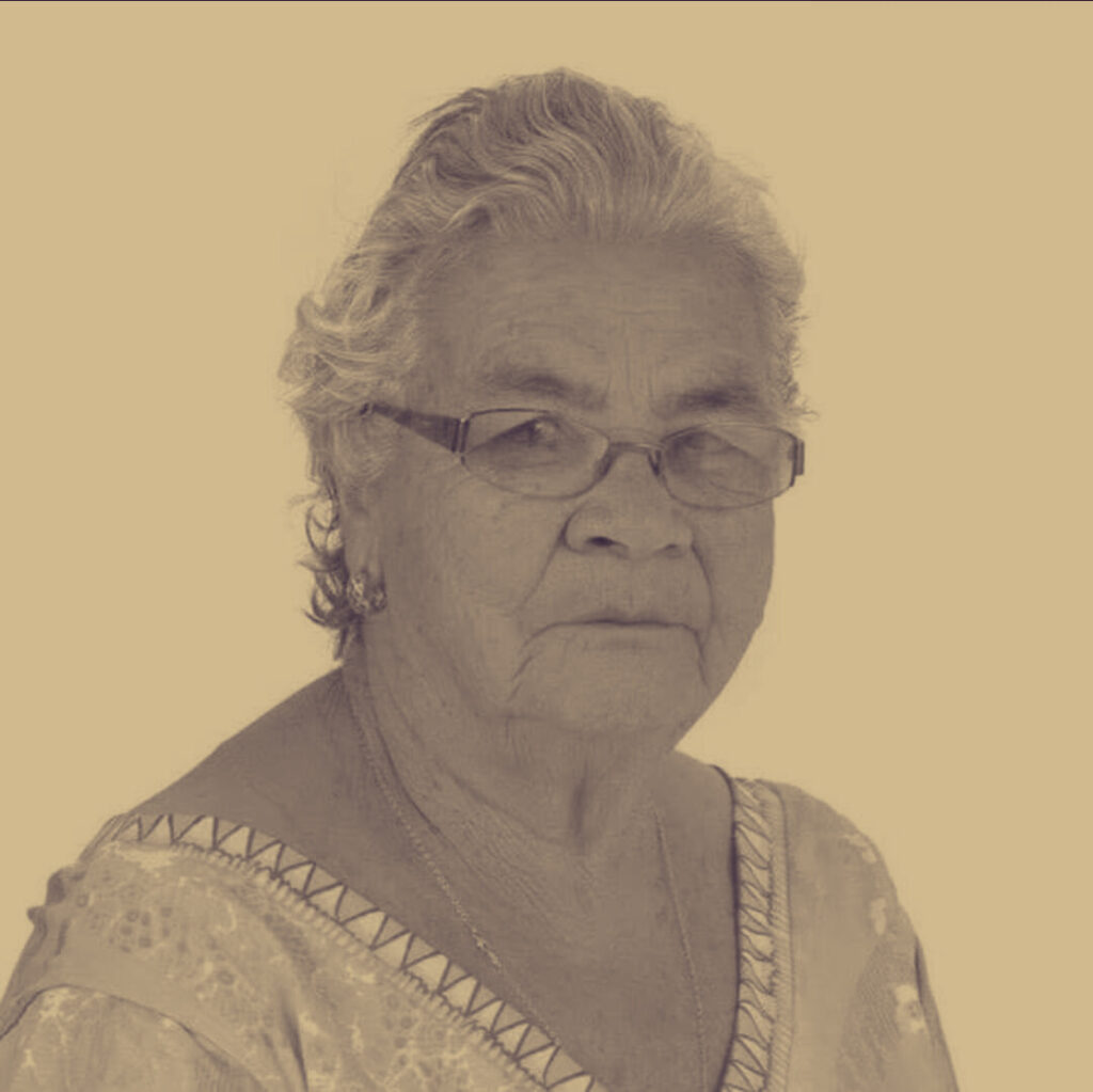 María Lidia Sanabria González mantiene en su memoria muy presente recuerdos de la época de 1948.