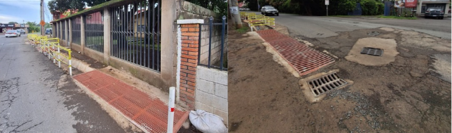 Barrio Fátimo ha experimentado inundaciones este año que antes no se daban. La Asociación teme que situación se agrave con la entrada de la temporada más lluviosa y que afecte el uso del salón comunal y plaza de fútbol. Foto: Asociación de Desarrollo de Barrio Fátima.