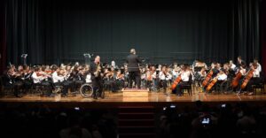 Presentación de la Orquesta Sinfónica de Belén en el Teatro Nacional. Foto: Teatro Nacional