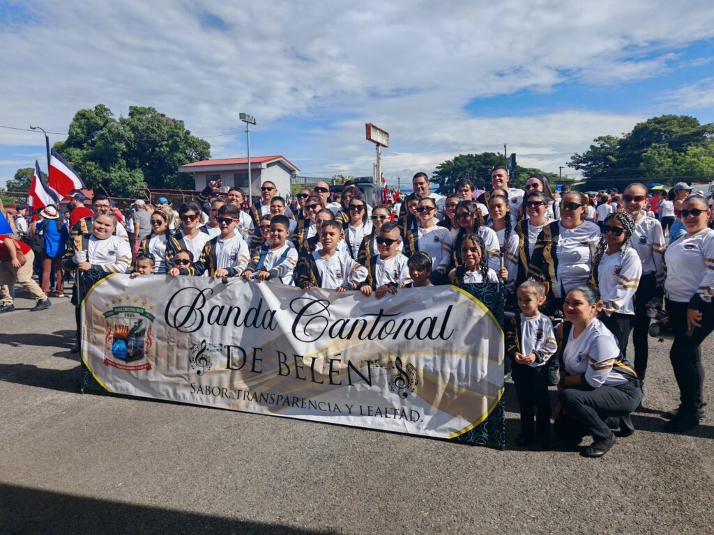 La agrupación se conforma de 83 personas entre músicos y asistentes. Foto: Banda Cantonal de Belén