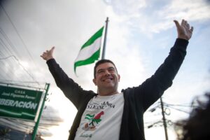 Álvaro Ramos un día antes de la elecciones del 1 de febrero. Foto: perfil de Facebook de Álvaro Ramos.