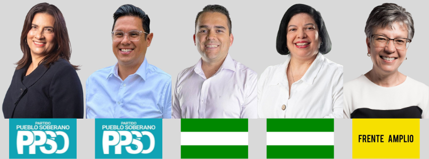 El Partido Pueblo Soberano y Liberación Nacional obtuvieron 2 campos; mientras el Frente Amplio solo 1.