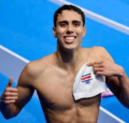 El nadador tiene 20 años y ya acumula varios torneos internacionales. Foto cortesía.