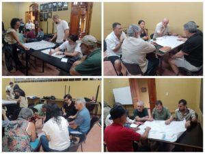 Los asistentes participaron activamente de la actividad. Foto: Luis Eduardo Sánchez Quesada y Michelangelo Grieco Aguero.
