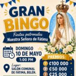 Este domingo 10 de mayo puede almorzar y jugar bingo en Barrio Fátima