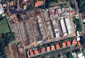 La agrupación Coalición Unión Belemita, solicitó la nulidad a la viabilidad ambiental otorgada al condominio que construye Casas Max en Barrio Fátima. Imagen: Airbus 2026 tomada de Google Earth Pro.