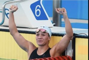 Un nuevo logro en la carrera de la nadadora belemita Alondra Ortiz. Foto de prensa Juegos Centroamericanos 2026.