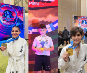 Estos 3 atletas destacan en Karate y Jiu Jitsu. Foto: Leidy Rodríguez.